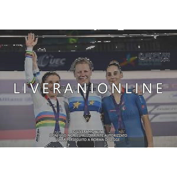 13-08-2022 European Championships Elite Women Track; Giornata 03; 2022, Germany; 2022, Italia; Kroger, Mieke; Brennauer, Lisa; Guazzini, Vittoria; Munich - Messe; ©SIROTTI/AGENZIA ALDO LIVERANI SAS   