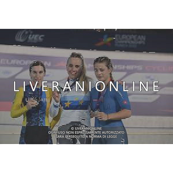 13-08-2022 European Championships Elite Women Track; Giornata 03; 2022, Germany; 2022, Ukraina; 2022, Italia; Hinze, Emma; Starikova, Olena; Vece, Miriam; Munich - Messe; ©SIROTTI/AGENZIA ALDO LIVERANI SAS   