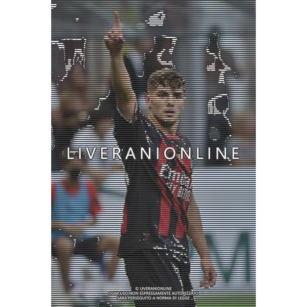 Brahim Diaz (Milan) esulta dopo il gol del 3 a 2 Milan vs Udinese Milano 13-08-2022 Stadio Giuseppe Meazza - San Siro Campionato Serie A TIM - 1a giornata foto Roberto Garavaglia/ag. Aldo Liverani sas/AGENZIA ALDO LIVERANI SAS   