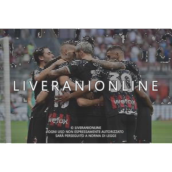 esultanza Milan dopo il gol del 4 a 2 Ante Rebic Milan vs Udinese Milano 13-08-2022 Stadio Giuseppe Meazza - San Siro Campionato Serie A TIM - 1a giornata foto Roberto Garavaglia/ag. Aldo Liverani sas/AGENZIA ALDO LIVERANI SAS   