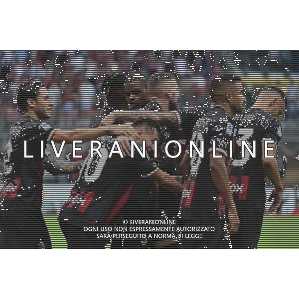esultanza Milan dopo il gol del 4 a 2 Ante Rebic Milan vs Udinese Milano 13-08-2022 Stadio Giuseppe Meazza - San Siro Campionato Serie A TIM - 1a giornata foto Roberto Garavaglia/ag. Aldo Liverani sas/AGENZIA ALDO LIVERANI SAS   