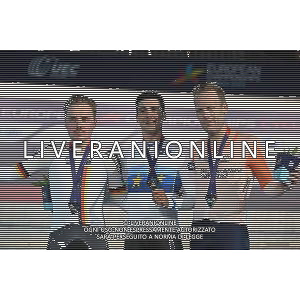 13-08-2022 European Championships Elite Track; Giornata 03; 2022, Portogallo; 2022, Germany; 2022, Olanda; Leitao, Iuri; Malcharek, Moritz; Eefting, Roy; Munich - Messe; ©SIROTTI/AGENZIA ALDO LIVERANI SAS   