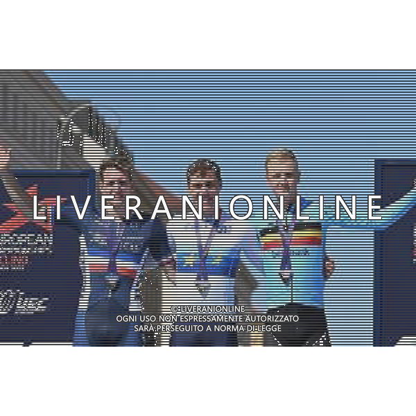 14-08-2022 European Championships Elite; 2022, Quick Step - Alpha Vinyl; 2022, Groupama - Fdj; 2022, Alpecin - Fenix; Jakobsen, Fabio; Demare, Arnaud; Merlier, Tim; Munich; ©SIROTTI/AGENZIA ALDO LIVERANI SAS   