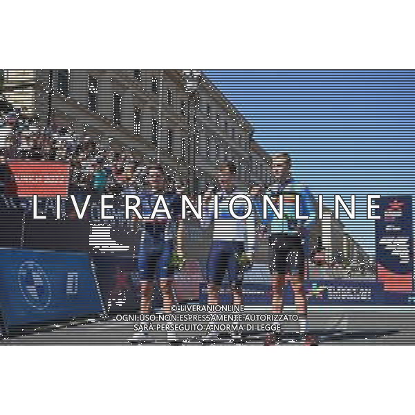 14-08-2022 European Championships Elite; 2022, Quick Step - Alpha Vinyl; 2022, Groupama - Fdj; 2022, Alpecin - Fenix; Jakobsen, Fabio; Demare, Arnaud; Merlier, Tim; Munich; ©SIROTTI/AGENZIA ALDO LIVERANI SAS   
