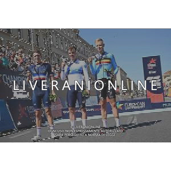 14-08-2022 European Championships Elite; 2022, Quick Step - Alpha Vinyl; 2022, Groupama - Fdj; 2022, Alpecin - Fenix; Jakobsen, Fabio; Demare, Arnaud; Merlier, Tim; Munich; ©SIROTTI/AGENZIA ALDO LIVERANI SAS   