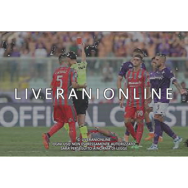 FIORENTINA - CREMONESE 1a giornata di campionato dI Calcio serie A Tim 14/08/2022 - nella foto: cartellino rosso per Escalante Gonzalo(Cremonese) per espulsione ©Claudio Zamagni/Agenzia Aldo Liverani s.a.s. /AGENZIA ALDO LIVERANI SAS