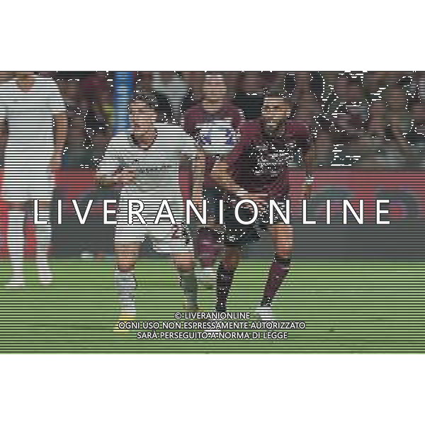 SALERNITANA - ROMA CAMPIONATO CALCIO SERIE A TIM 14.08.2022 NELLA FOTO Nicolo\' Zaniolo, Dylan Bronn ©MOSCA/AGENZIA ALDO LIVERANI SAS