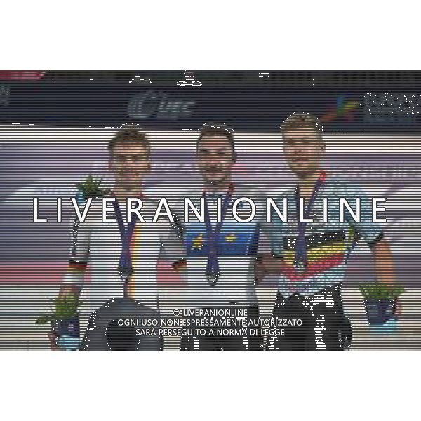 14-08-2022 European Championships Elite Track; Giornata 04; 2022, Ineos - Grenadiers; 2022, Germany; 2022, Belgium; Viviani, Elia; Reinhardt, Theo; Hesters, Jules; Munich - Messe; FOTO STEFANO SIROTTI-AG ALDO LIVERANI SAS