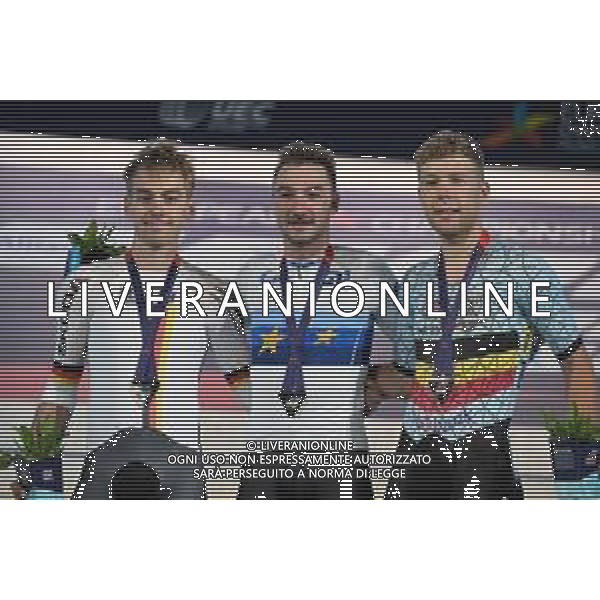 14-08-2022 European Championships Elite Track; Giornata 04; 2022, Ineos - Grenadiers; 2022, Germany; 2022, Belgium; Viviani, Elia; Reinhardt, Theo; Hesters, Jules; Munich - Messe; FOTO STEFANO SIROTTI-AG ALDO LIVERANI SAS