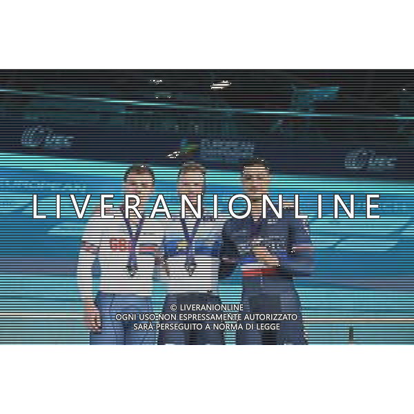 14-08-2022 European Championships Elite Track; Giornata 04; 2022, France; 2022, Great Britain; Vigier, Sebastien; Carlin, Jack; Helal, Rayan; Munich - Messe; FOTO STEFANO SIROTTI-AG ALDO LIVERANI SAS