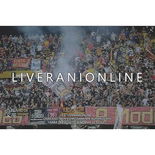 Benevento , ITALY - August 14 : Benevento fans during the Italian Serie B Championship 2022-2023 between Benevento and Cosenza on August 14, 2022 in Stadio Oreste Vigorito in Benevento , Italy. ©Andrea Rosito/AGENZIA ALDO LIVERANI SAS