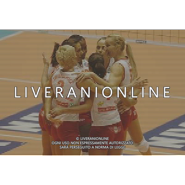 TORINO 23/10/05 FINDOMESTIC SUOER CUP FEMMINILE DESPAR COLUSSI PERUGIA NELLA FOTO ESULTANZA PERUGIA PH GIGI ARCAINI AG.ALDO LIVERANI