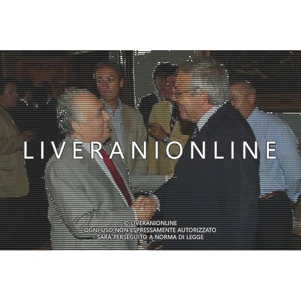 ROMA 31/07/2003 INCONTRO SENSI - LONGO AL CAMPIDOGLIO nell foto SENSI FRANCO E LONGO UGO* AGENZIA ALDO LIVERANI