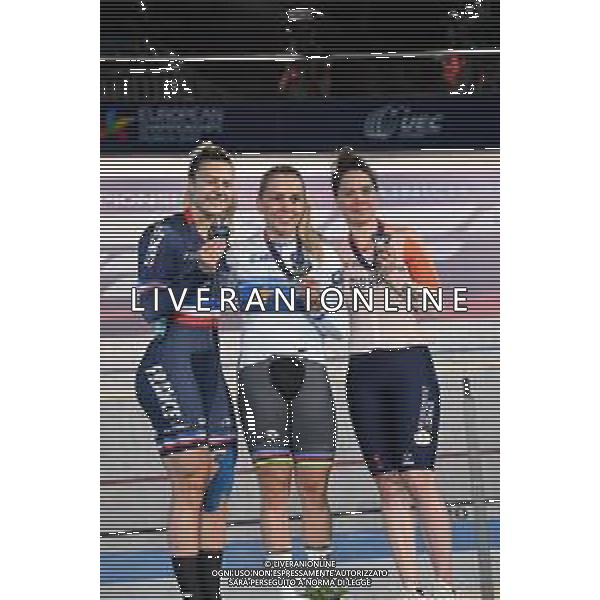15-08-2022 European Championships Elite Women Track; Giornata 05; 2022, Germany; 2022, France; 2022, Olanda; Hinze, Emma; Gros, Mathilde; Van Riessen, Laurine; Munich - Messe; ©SIROTTI/AGENZIA ALDO LIVERANI SAS