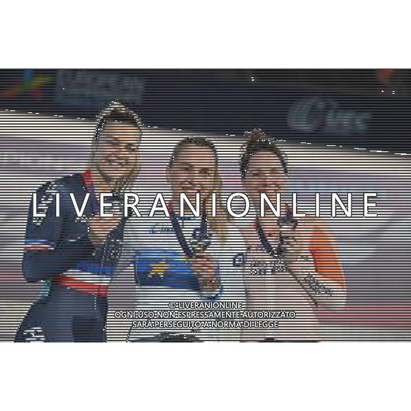 15-08-2022 European Championships Elite Women Track; Giornata 05; 2022, Germany; 2022, France; 2022, Olanda; Hinze, Emma; Gros, Mathilde; Van Riessen, Laurine; Munich - Messe; ©SIROTTI/AGENZIA ALDO LIVERANI SAS