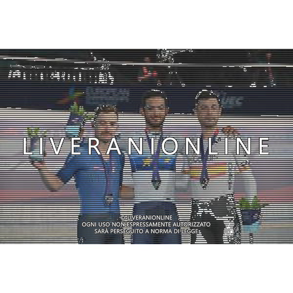15-08-2022 European Championships Elite Track; Giornata 05; 2022, France; 2022, Cofidis; 2022, Spain; Grondin, Donavan; Consonni, Simone; Mora Vedri, Sebastian; Munich - Messe; ©SIROTTI/AGENZIA ALDO LIVERANI SAS