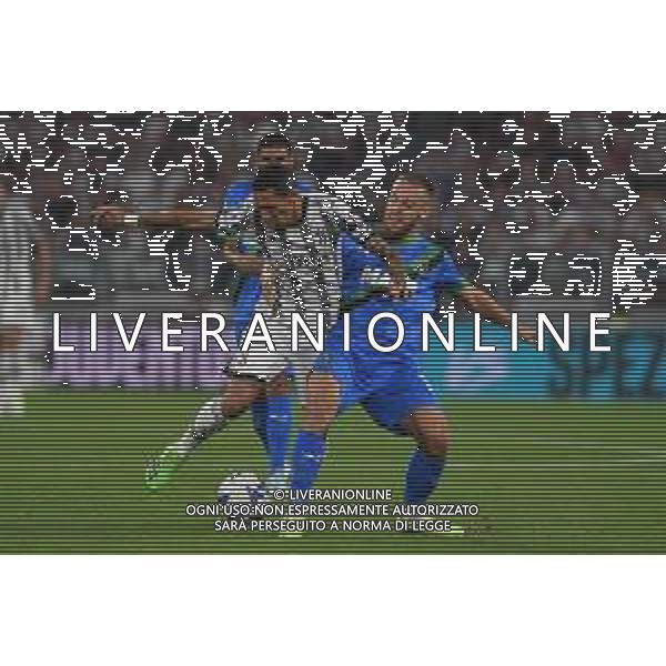 Torino 15.08.2022 Allianz Stadium ©Manuela Viganti/Agenzia Aldo Liverani Juventus vs Sassuolo Campionato Calcio Serie A TIM 2022/2023 1a giornata Nella foto: angel di maria e davide frattesi ©Viganti/AGENZIA ALDO LIVERANI SAS