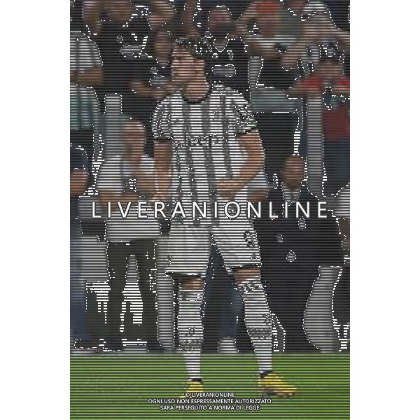 Torino 15.08.2022 Allianz Stadium ©Manuela Viganti/Agenzia Aldo Liverani Juventus vs Sassuolo Campionato Calcio Serie A TIM 2022/2023 1a giornata Nella foto: esultanza dusan vlahovic ©Viganti/AGENZIA ALDO LIVERANI SAS