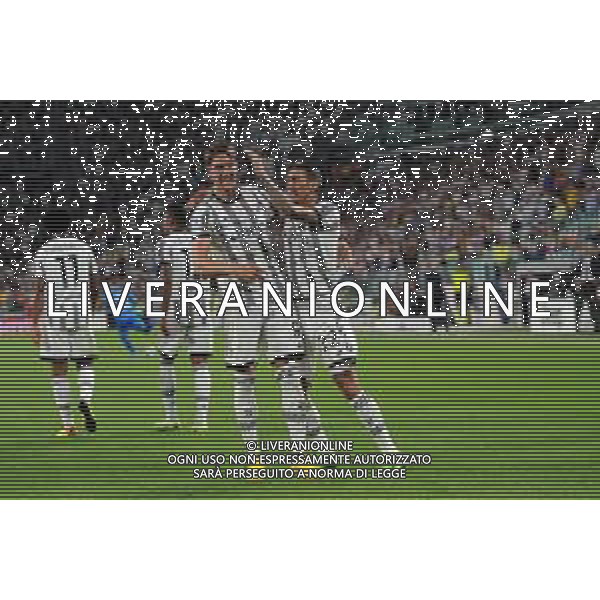 Torino 15.08.2022 Allianz Stadium ©Manuela Viganti/Agenzia Aldo Liverani Juventus vs Sassuolo Campionato Calcio Serie A TIM 2022/2023 1a giornata Nella foto: esultanza dusan vlahovic e angel di maria ©Viganti/AGENZIA ALDO LIVERANI SAS