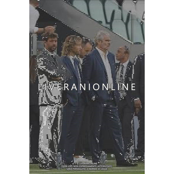 Torino 15.08.2022 Allianz Stadium ©Manuela Viganti/Agenzia Aldo Liverani Juventus vs Sassuolo Campionato Calcio Serie A TIM 2022/2023 1a giornata Nella foto: andrea agnelli, pavel nedved e maurizio arrivabene ©Viganti/AGENZIA ALDO LIVERANI SAS