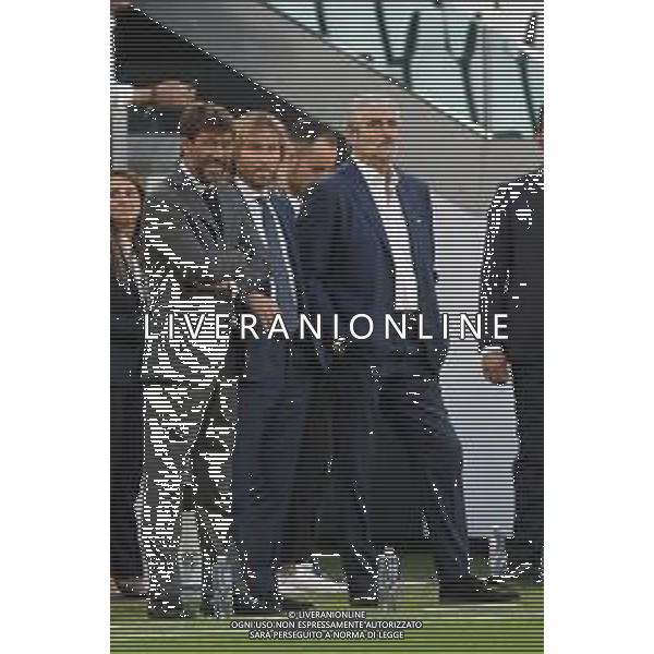 Torino 15.08.2022 Allianz Stadium ©Manuela Viganti/Agenzia Aldo Liverani Juventus vs Sassuolo Campionato Calcio Serie A TIM 2022/2023 1a giornata Nella foto: andrea agnelli, pavel nedved e maurizio arrivabene ©Viganti/AGENZIA ALDO LIVERANI SAS