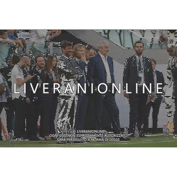 Torino 15.08.2022 Allianz Stadium ©Manuela Viganti/Agenzia Aldo Liverani Juventus vs Sassuolo Campionato Calcio Serie A TIM 2022/2023 1a giornata Nella foto: andrea agnelli, pavel nedved e maurizio arrivabene ©Viganti/AGENZIA ALDO LIVERANI SAS