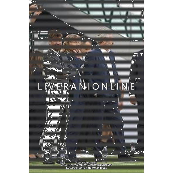 Torino 15.08.2022 Allianz Stadium ©Manuela Viganti/Agenzia Aldo Liverani Juventus vs Sassuolo Campionato Calcio Serie A TIM 2022/2023 1a giornata Nella foto: andrea agnelli, pavel nedved e maurizio arrivabene ©Viganti/AGENZIA ALDO LIVERANI SAS