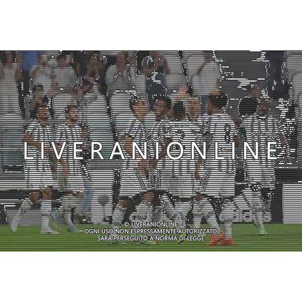 Torino 15.08.2022 Allianz Stadium ©Manuela Viganti/Agenzia Aldo Liverani Juventus vs Sassuolo Campionato Calcio Serie A TIM 2022/2023 1a giornata Nella foto: esultanza juventus dopo il gol di angel di maria ©Viganti/AGENZIA ALDO LIVERANI SAS