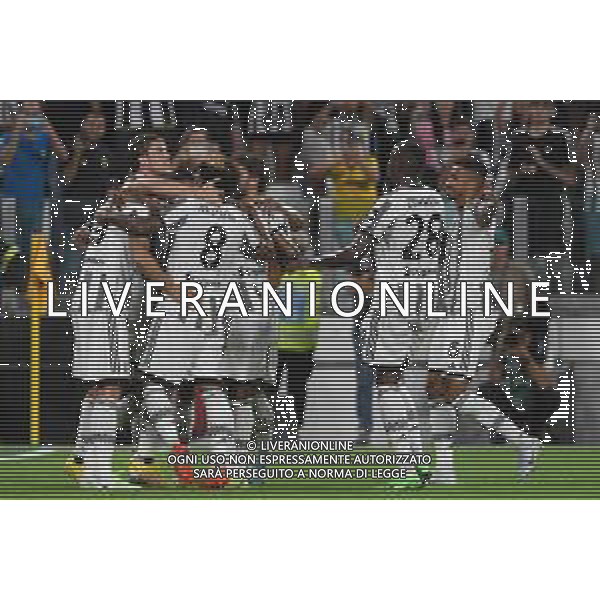 Torino 15.08.2022 Allianz Stadium ©Manuela Viganti/Agenzia Aldo Liverani Juventus vs Sassuolo Campionato Calcio Serie A TIM 2022/2023 1a giornata Nella foto: esultanza juventus dopo il gol di dusan vlahovic ©Viganti/AGENZIA ALDO LIVERANI SAS