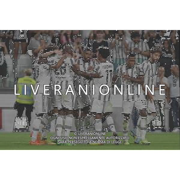 Torino 15.08.2022 Allianz Stadium ©Manuela Viganti/Agenzia Aldo Liverani Juventus vs Sassuolo Campionato Calcio Serie A TIM 2022/2023 1a giornata Nella foto: esultanza juventus dopo il gol di dusan vlahovic ©Viganti/AGENZIA ALDO LIVERANI SAS