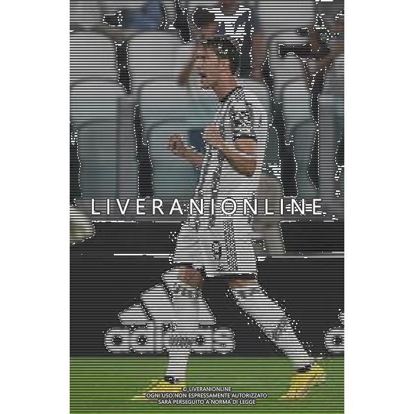 Torino 15.08.2022 Allianz Stadium ©Manuela Viganti/Agenzia Aldo Liverani Juventus vs Sassuolo Campionato Calcio Serie A TIM 2022/2023 1a giornata Nella foto: esultanza dusan vlahovic dopo il gol ©Viganti/AGENZIA ALDO LIVERANI SAS