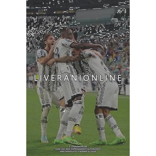 Torino 15.08.2022 Allianz Stadium ©Manuela Viganti/Agenzia Aldo Liverani Juventus vs Sassuolo Campionato Calcio Serie A TIM 2022/2023 1a giornata Nella foto: esultanza juventus dopo il gol di dusan vlahovic ©Viganti/AGENZIA ALDO LIVERANI SAS