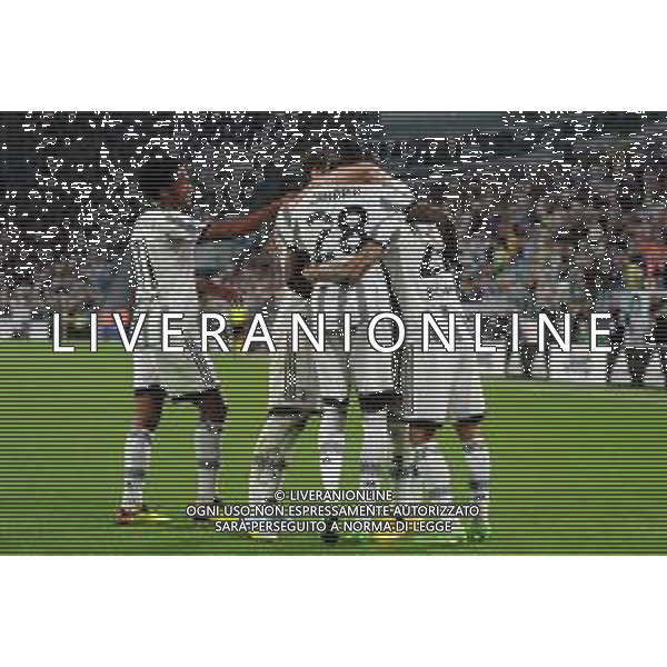 Torino 15.08.2022 Allianz Stadium ©Manuela Viganti/Agenzia Aldo Liverani Juventus vs Sassuolo Campionato Calcio Serie A TIM 2022/2023 1a giornata Nella foto: esultanza juventus dopo il gol di dusan vlahovic ©Viganti/AGENZIA ALDO LIVERANI SAS