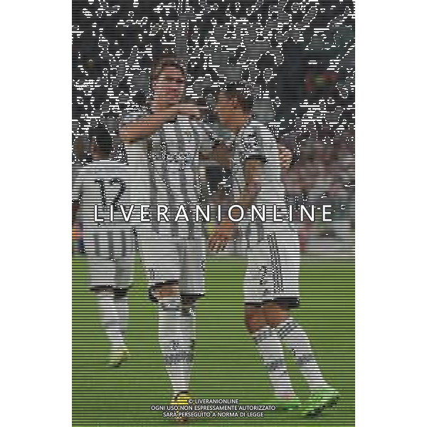 Torino 15.08.2022 Allianz Stadium ©Manuela Viganti/Agenzia Aldo Liverani Juventus vs Sassuolo Campionato Calcio Serie A TIM 2022/2023 1a giornata Nella foto: esultanza dusan vlahovic e angel di maria dopo il gol ©Viganti/AGENZIA ALDO LIVERANI SAS