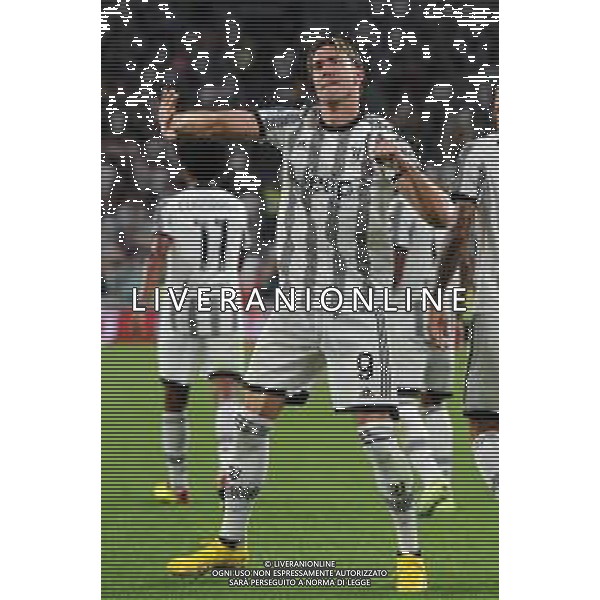 Torino 15.08.2022 Allianz Stadium ©Manuela Viganti/Agenzia Aldo Liverani Juventus vs Sassuolo Campionato Calcio Serie A TIM 2022/2023 1a giornata Nella foto: esultanza dusan vlahovic dopo il gol ©Viganti/AGENZIA ALDO LIVERANI SAS