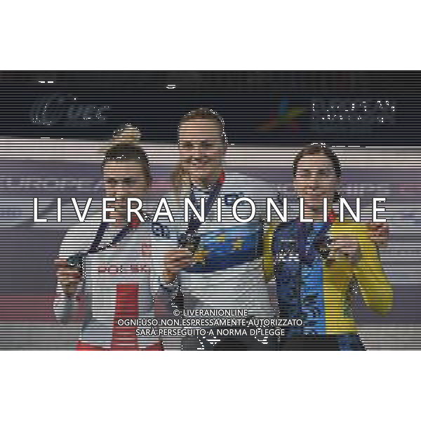 16-08-2022 European Championships Elite Women Track; Giornata 06; 2022, Germany; 2022, Polonia; 2022, Ukraina; Friedrich, Lea Sophie; Los, Urszula; Starikova, Olena; Munich - Messe; ©SIROTTI/AGENZIA ALDO LIVERANI SAS