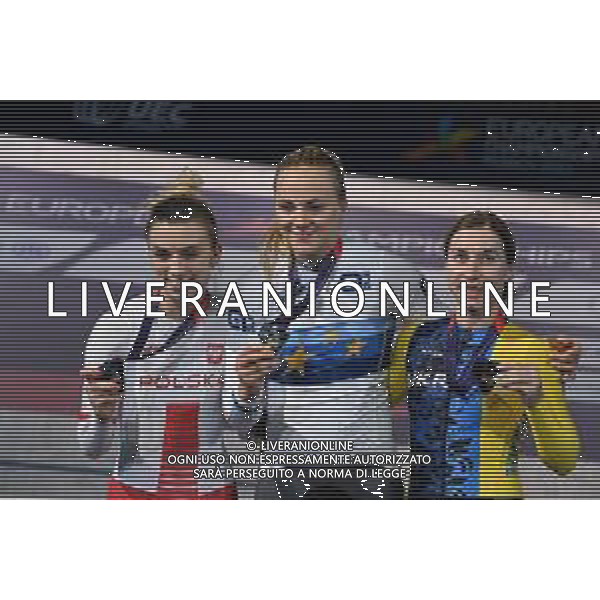 16-08-2022 European Championships Elite Women Track; Giornata 06; 2022, Germany; 2022, Polonia; 2022, Ukraina; Friedrich, Lea Sophie; Los, Urszula; Starikova, Olena; Munich - Messe; ©SIROTTI/AGENZIA ALDO LIVERANI SAS