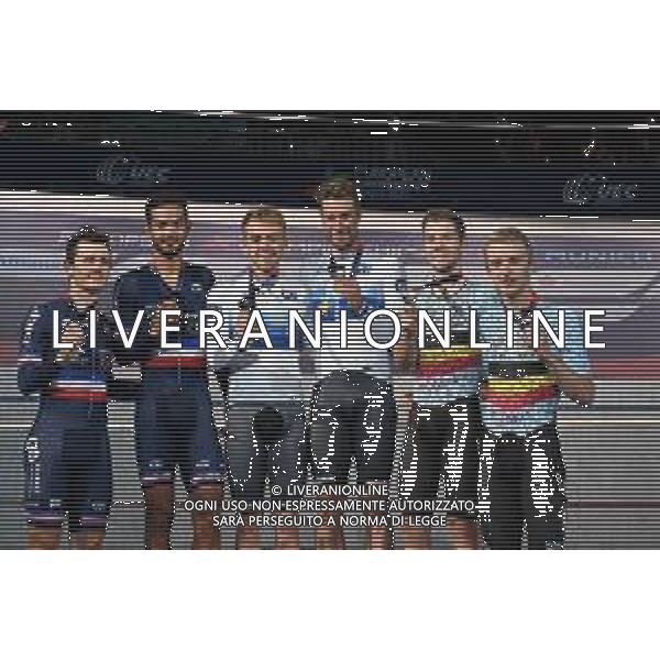 16-08-2022 European Championships Elite Track; Giornata 06; 2022, Germany; 2022, France; 2022, Belgium; Kluge, Roger; Reinhardt, Theo; Boudat, Thomas; Grondin, Donavan; Ghys, Robbe; Van Den Bossche, Fabio; Munich - Messe; ©SIROTTI/AGENZIA ALDO LIVERANI SAS