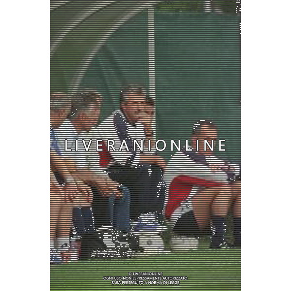 2000-2001 TREVISO CALCIO AMICHEVOLE ESTIVA NELLA FOTO ELIO GUSTINETTI ALLENATORE TREVISO CALCIO AG ALDO LIVERANI SAS