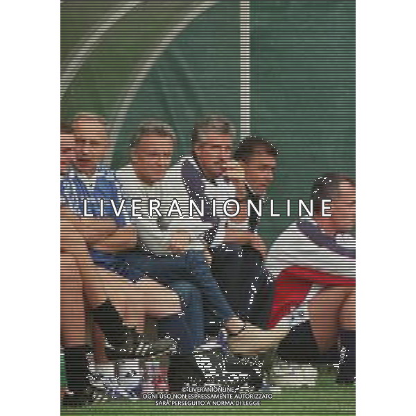 2000-2001 TREVISO CALCIO AMICHEVOLE ESTIVA NELLA FOTO ELIO GUSTINETTI ALLENATORE TREVISO CALCIO AG ALDO LIVERANI SAS