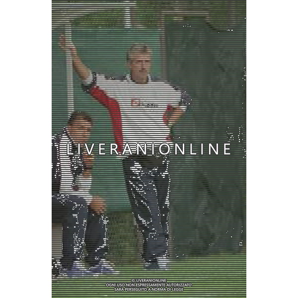 2000-2001 TREVISO CALCIO AMICHEVOLE ESTIVA NELLA FOTO ELIO GUSTINETTI ALLENATORE TREVISO CALCIO AG ALDO LIVERANI SAS