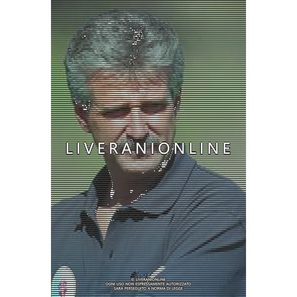2000-2001 TREVISO CALCIO AMICHEVOLE ESTIVA NELLA FOTO ELIO GUSTINETTI ALLENATORE TREVISO CALCIO AG ALDO LIVERANI SAS