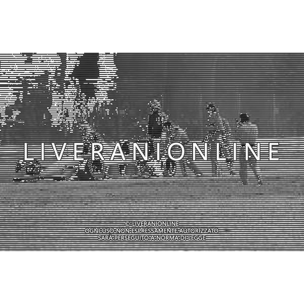 GRAN PREMIO D\'ITALIA 1989 - GP CAMPIONATO MONDIALE F1 MONZA 10 SETTEMBRE 1989 NELLA FOTO INCIDENTE FUORI PISTA AG ALDO LIVERANI SAS
