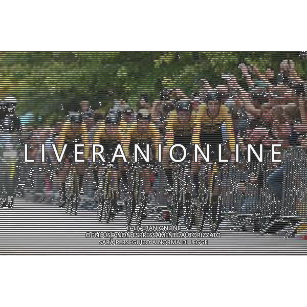 19-08-2022 Vuelta A Espana; Tappa 01 Utrecht - Utrecht; 2022, Jumbo - Visma; Harper, Chris; Dennis, Rohan; Roglic, Primoz; Utrecht; ©SIROTTI/AGENZIA ALDO LIVERANI SAS