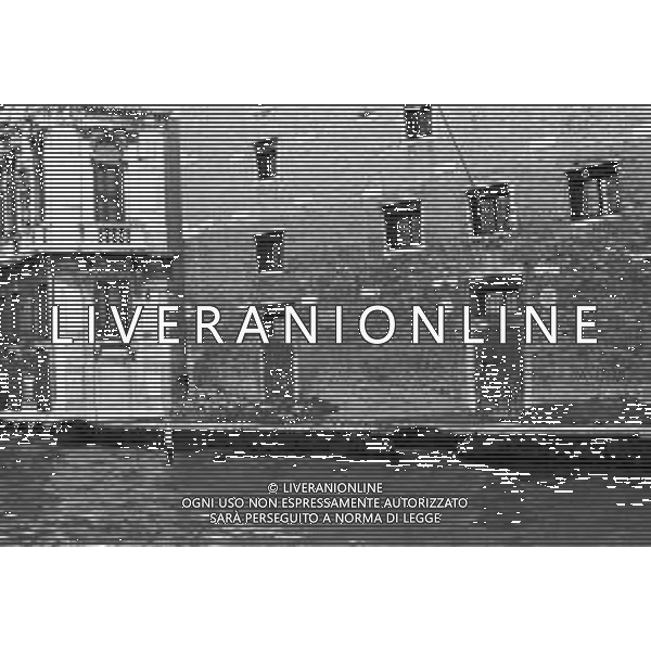 VEDUTE DELLA CITTA \' DI VENEZIA DURANTE IL RESTAURO DEL 1971 - RETROSPETTIVA NELLA FOTO I PALAZZI SUL CANAL GRANDE ©Archivio Giovanni Liverani/AGENZIA ALDO LIVERANI SAS