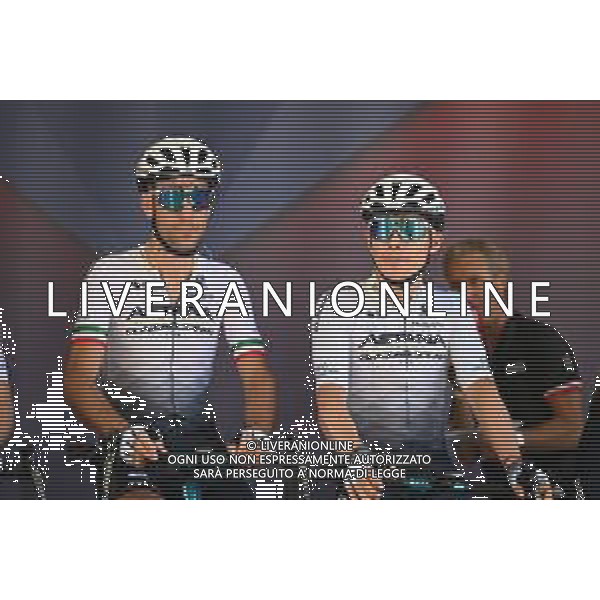 20-08-2022 Vuelta A Espana; Tappa 02 Hertogenbosch - Utrecht; 2022, Astana - Qazaqstan; Nibali, Vincenzo; Lopez Moreno, Miguel Angel; Hertogenbosch; ©SIROTTI/AGENZIA ALDO LIVERANI SAS