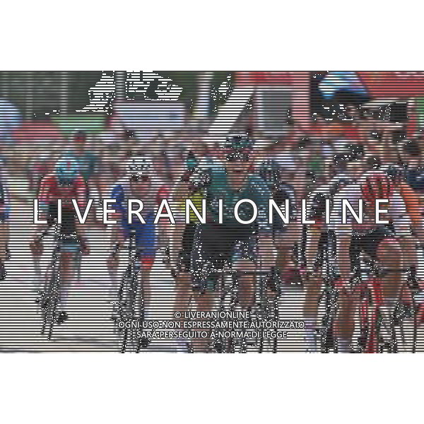 20-08-2022 Vuelta A Espana; Tappa 02 Hertogenbosch - Utrecht; 2022, Bora - Hansgrohe; 2022, Trek - Segafredo; Bennett, Sam; Pedersen, Mads; Utrecht; ©SIROTTI/AGENZIA ALDO LIVERANI SAS