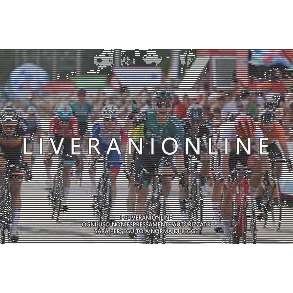 20-08-2022 Vuelta A Espana; Tappa 02 Hertogenbosch - Utrecht; 2022, Bora - Hansgrohe; 2022, Trek - Segafredo; Bennett, Sam; Pedersen, Mads; Utrecht; ©SIROTTI/AGENZIA ALDO LIVERANI SAS
