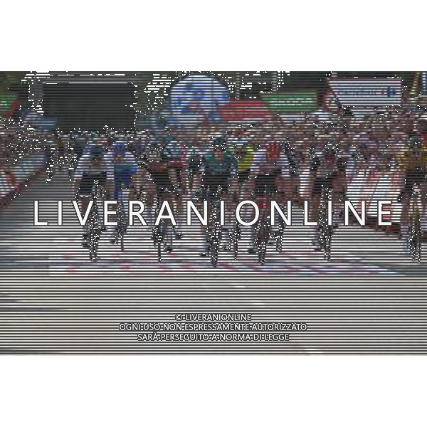 20-08-2022 Vuelta A Espana; Tappa 02 Hertogenbosch - Utrecht; 2022, Bora - Hansgrohe; 2022, Trek - Segafredo; 2022, Alpecin - Deceuninck; Bennett, Sam; Pedersen, Mads; Merlier, Tim; Utrecht; ©SIROTTI/AGENZIA ALDO LIVERANI SAS