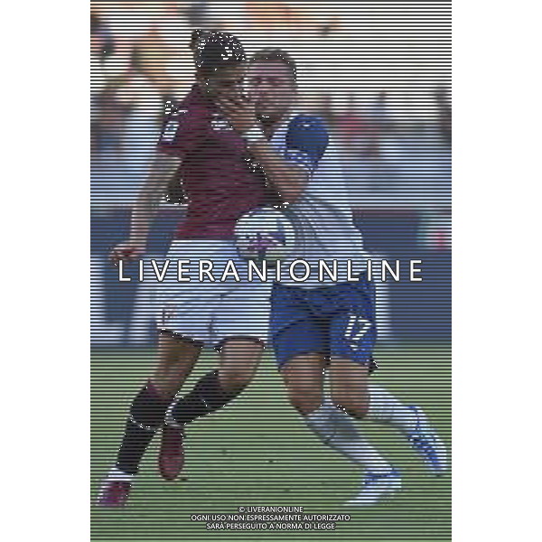 TVMV-Torino 20.08.2022 Stadio Grande Torino ©Manuela Viganti/Agenzia Aldo Liverani Torino vs Lazio Campionato Calcio Serie A TIM 2022/2023 2a giornata Nella foto: ricardo rodriguez e ciro immobile ©Viganti/AGENZIA ALDO LIVERANI SAS